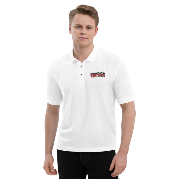 Grassroots Motorsports Embroidered Logo Polo Shirt (White/Gray) Grassroots Motorsports Embroidered Logo Polo Shirt (White/Gray)