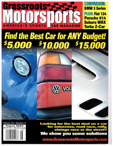 August 2002 - Find the Best Car for ANY Budget!