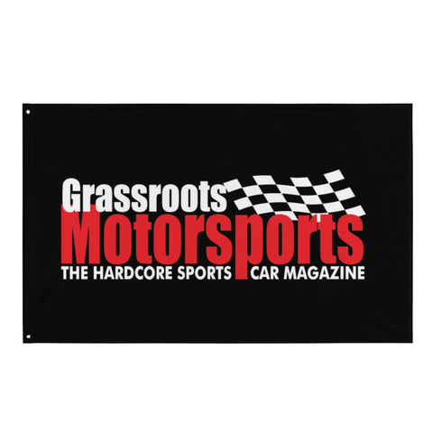 Grassroots Motorsports Logo Flag (Black)