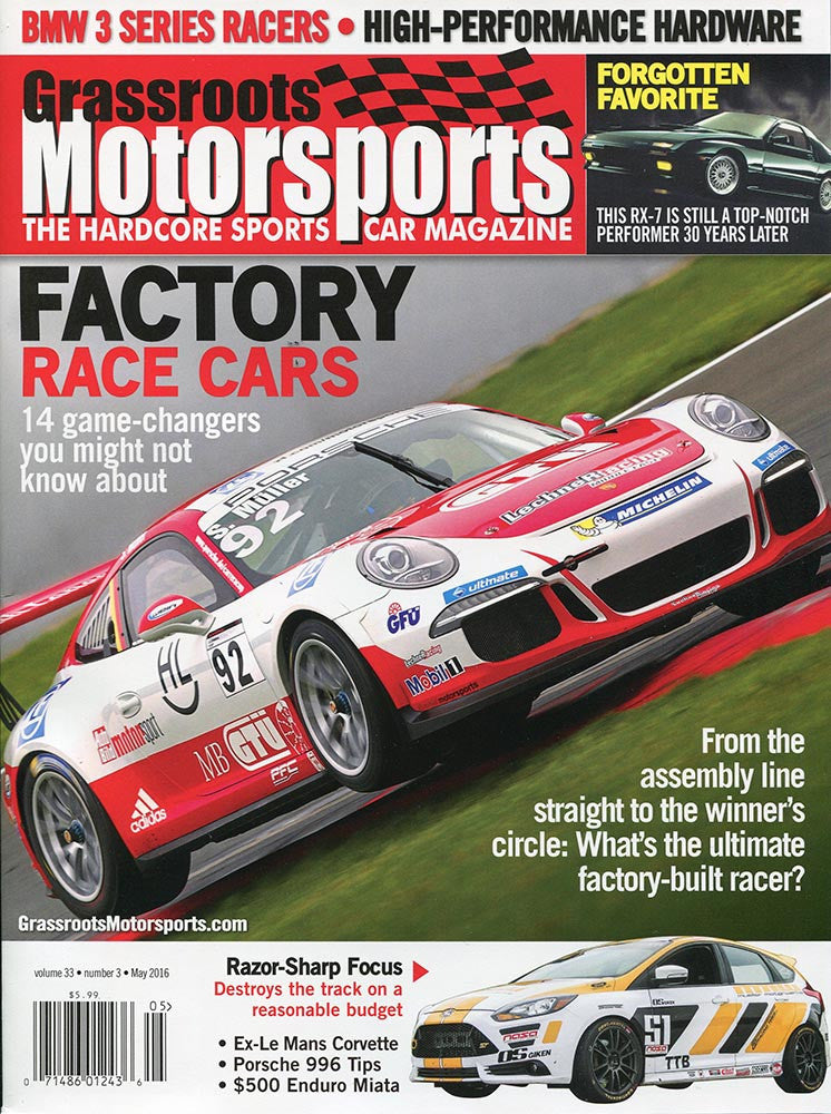 May 2016 - Factory Race Cars