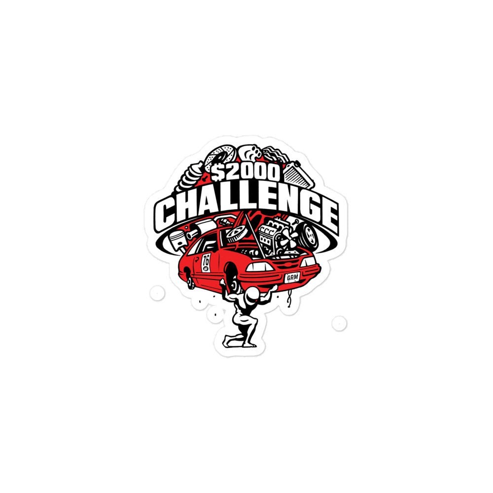 $2000 Challenge Sticker